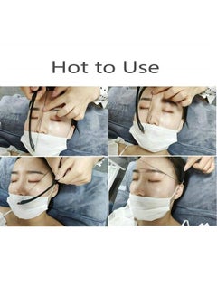 Eyebrow Mapper with Strings, String/symetric brow drawing marking ruler, Microblading Line Marker Ruler Eyebrow Tattoo Measuring Tool With 10pcs Thread Lines for Eyebrow Mapper (Black)