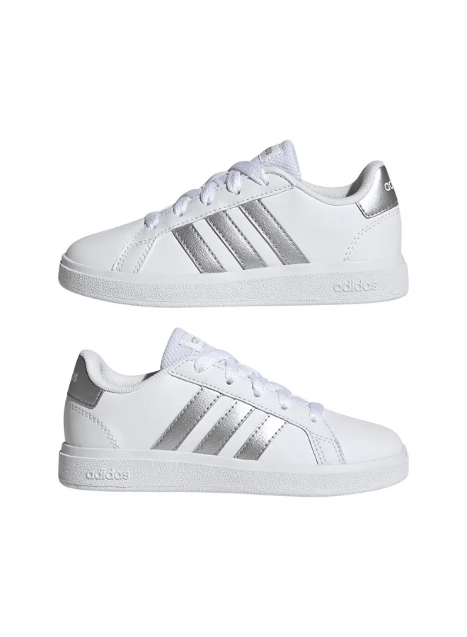 adidas Adidas Grand Court 2.0 K U White Sportswear Shoes For Kids