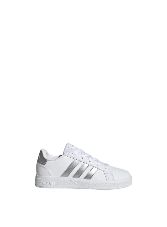 Adidas Grand Court 2.0 K U White Sportswear Shoes For Kids