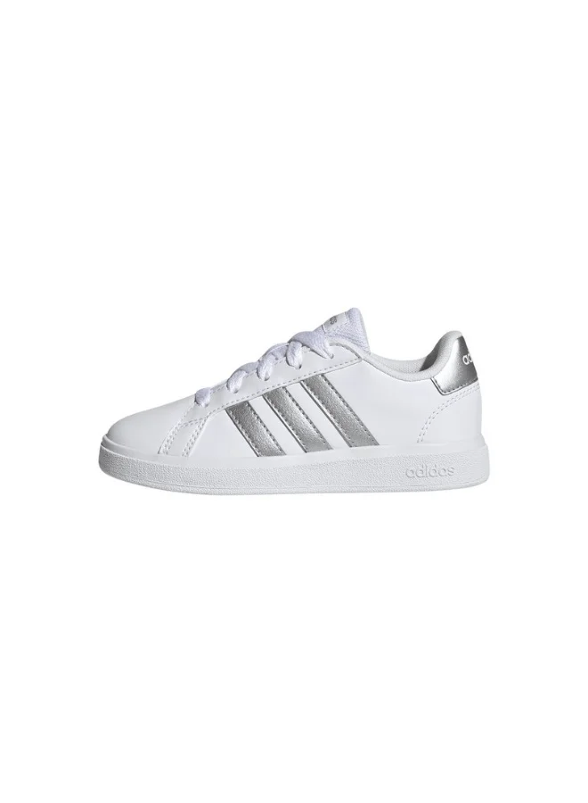 Adidas Grand Court 2.0 K U White Sportswear Shoes For Kids