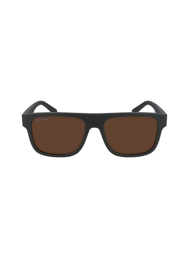 LACOSTE نظارة شمسية مستطيلة للرجال L6001S-275-5617 حجم العدسة : 56 ملم  - Image 1