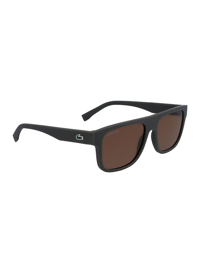 LACOSTE نظارة شمسية مستطيلة للرجال L6001S-275-5617 حجم العدسة : 56 ملم  - Image 3