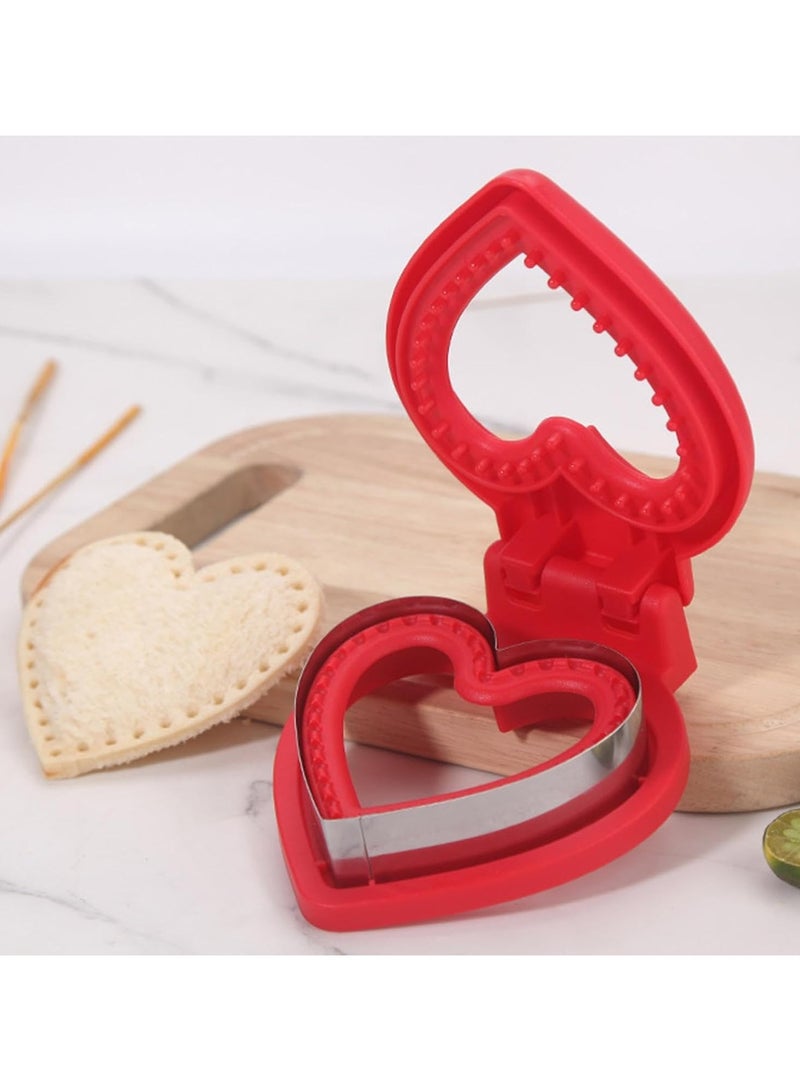 Sandwich Cutter and Sealer for Kids, 2Pcs Uncrustable Sandwich Maker and Decruster set,DIY Decruster Pocket Sandwiches, Great for Breakfast Sandwich Maker, Lunchbox and Bento Box - Image 1