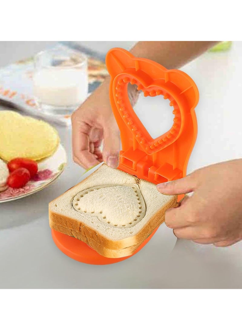 Sandwich Cutter and Sealer for Kids, 2Pcs Uncrustable Sandwich Maker and Decruster set,DIY Decruster Pocket Sandwiches, Great for Breakfast Sandwich Maker, Lunchbox and Bento Box - Image 4