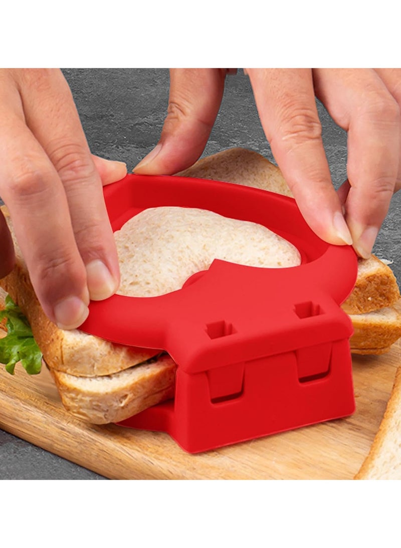 Sandwich Cutter and Sealer for Kids, 2Pcs Uncrustable Sandwich Maker and Decruster set,DIY Decruster Pocket Sandwiches, Great for Breakfast Sandwich Maker, Lunchbox and Bento Box - Image 5