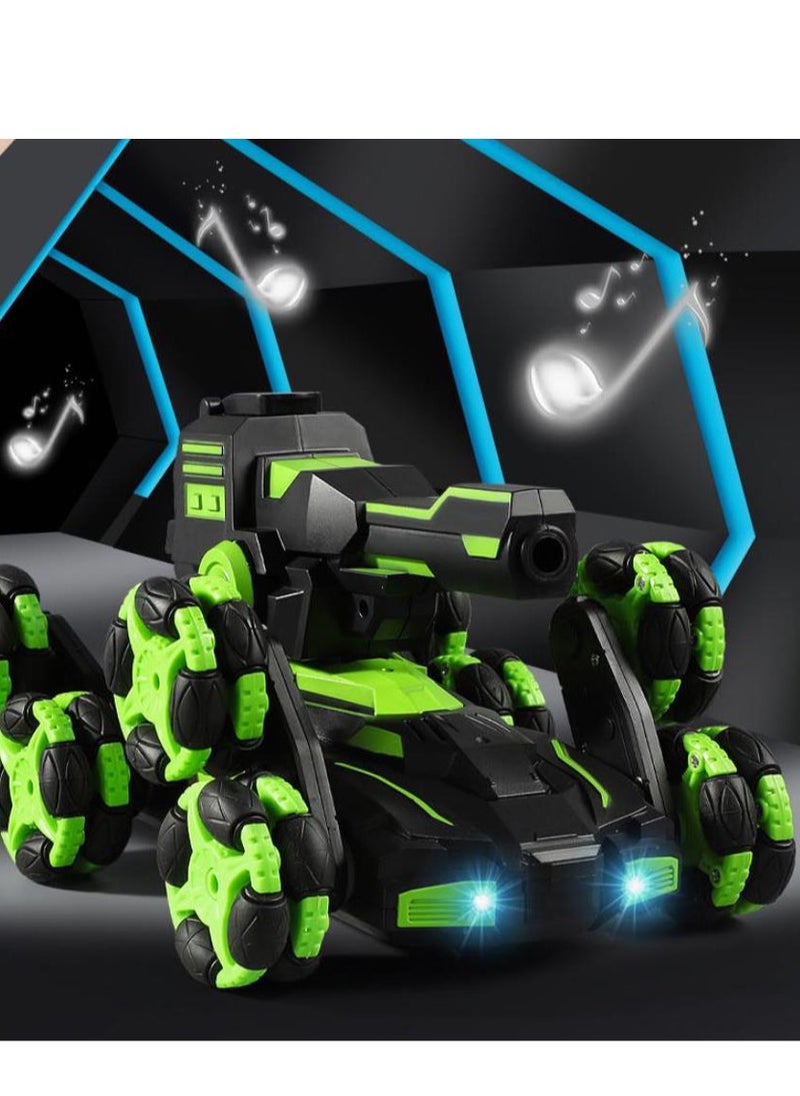 JJRIC - Children's Toy Car, Remote Control Car, Sports Six Wheeled Soft Elastic Car, Electric Remote Control Spray Tank - Image 1