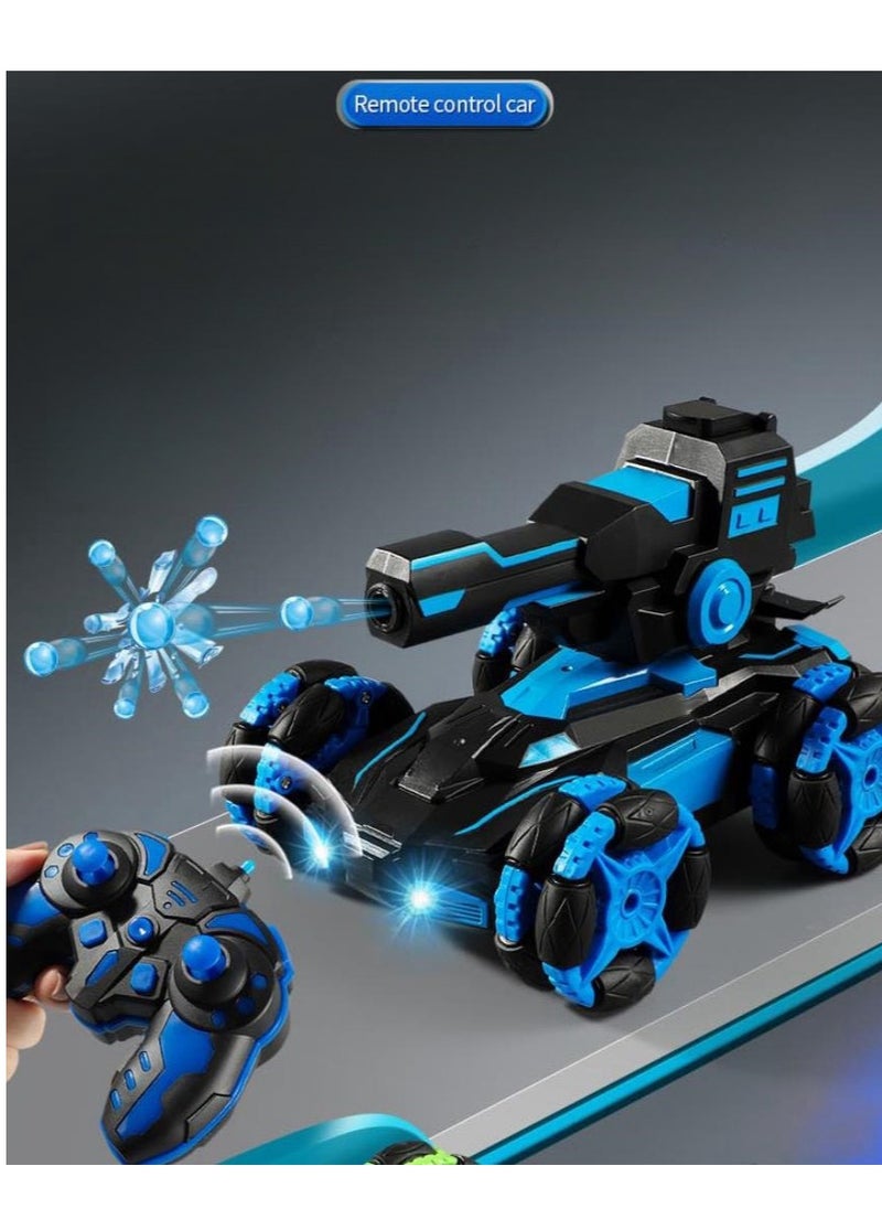 JJRIC - Children's Toy Car, Remote Control Car, Sports Six Wheeled Soft Elastic Car, Electric Remote Control Spray Tank - Image 1