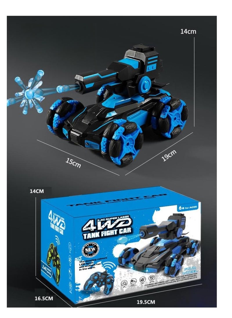 JJRIC - Children's Toy Car, Remote Control Car, Sports Six Wheeled Soft Elastic Car, Electric Remote Control Spray Tank - Image 1