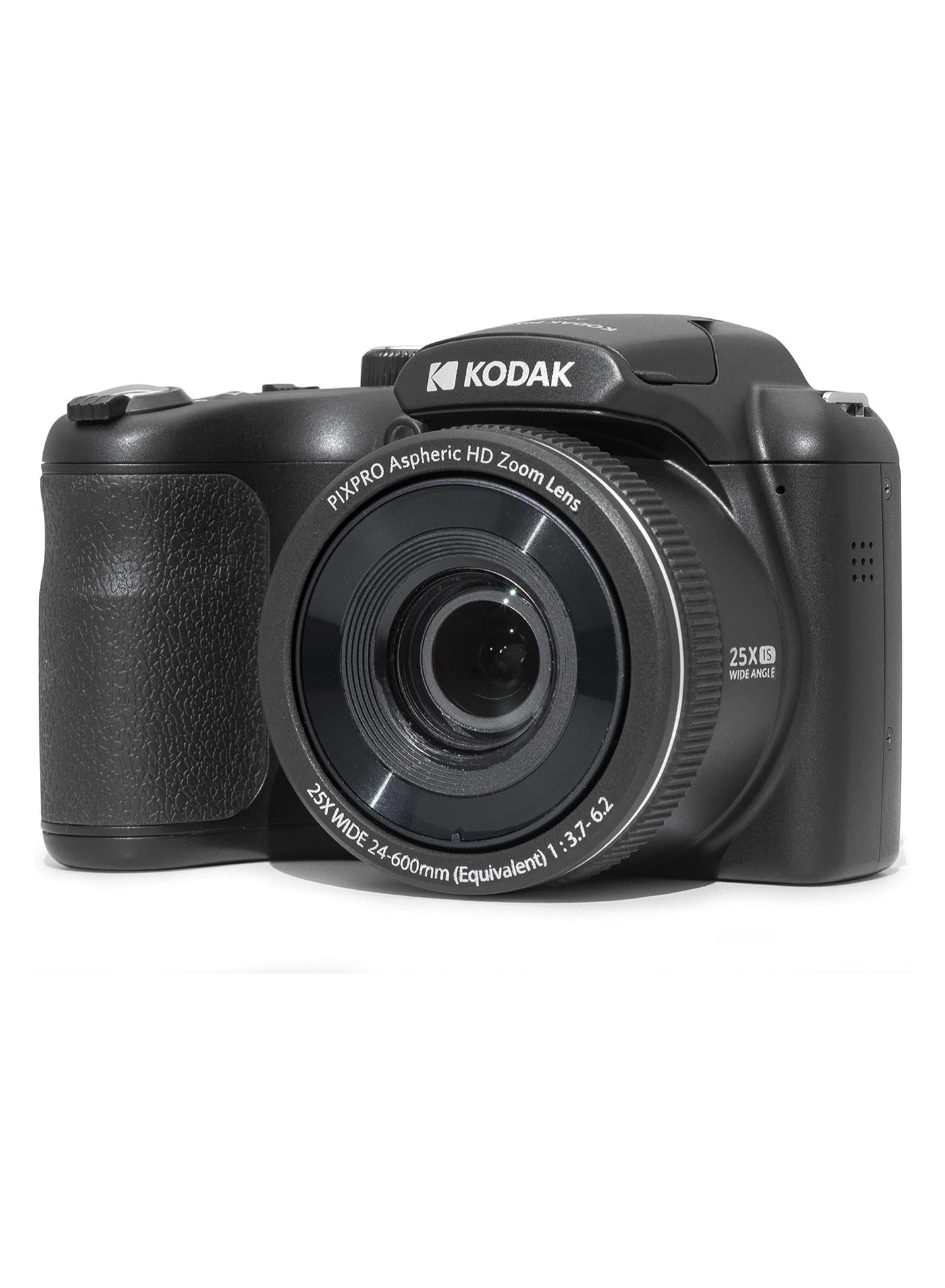 Kodak PIXPRO AZ255-BK 16MP Digital Camera 25X Optical Zoom 24mm Wide Angle Lens Optical Image Stabilization 1080P Full HD Video 3" LCD Vlogging Camera (Black)