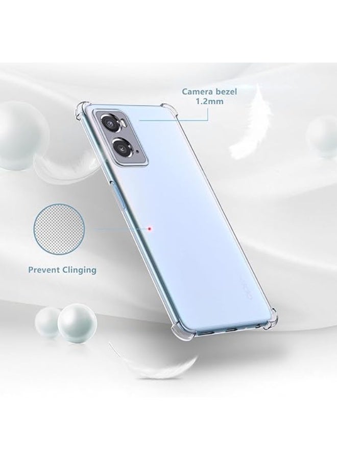 Cover TPU  for OPPO A76 / Oppo A96/ 4G Clear Case Ultra Crystal Thin Transparent Protective Back Cover Soft Flexible Bumper Hybrid Silicone Case[Shock Absorption] - Image 5