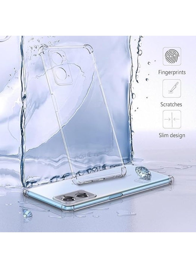 Cover TPU  for OPPO A76 / Oppo A96/ 4G Clear Case Ultra Crystal Thin Transparent Protective Back Cover Soft Flexible Bumper Hybrid Silicone Case[Shock Absorption] - Image 4