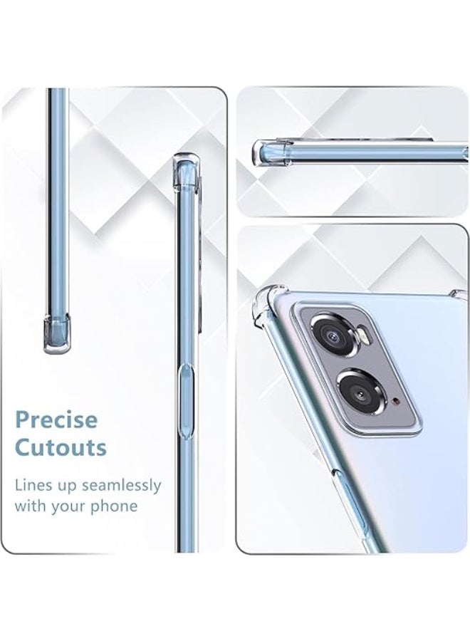 Cover TPU  for OPPO A76 / Oppo A96/ 4G Clear Case Ultra Crystal Thin Transparent Protective Back Cover Soft Flexible Bumper Hybrid Silicone Case[Shock Absorption] - Image 3