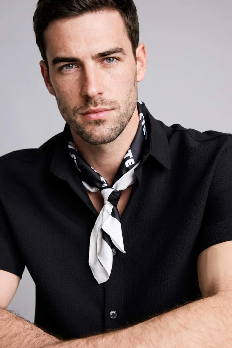 ديفاكتو Man Printed Shawl