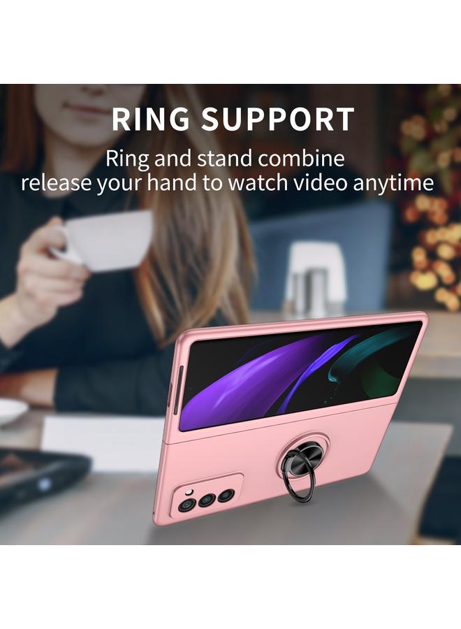 اس-توب جراب لهاتف Samsung Galaxy Z Fold2 5G جراب حامل حلقة مدرعة للهاتف - Image 3