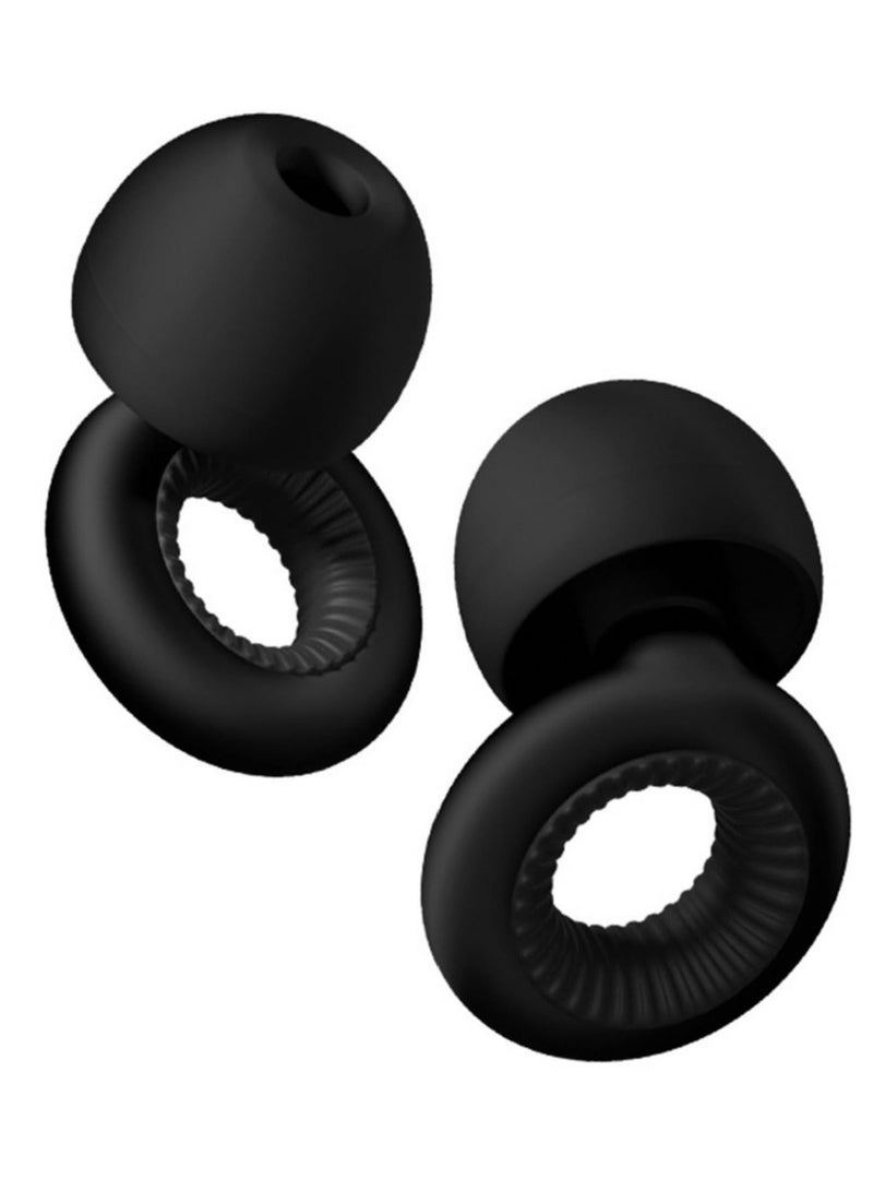 جوسيردا® حلقة الأذنين للنوم ، حماية السمع الناعمة القابلة لإعادة الاستخدام في سدادات الأذن السيليكون مع 8 نصائح الأذن في XS / S / M / L وحالة التخزين ، للنوم ، وحساسية الضوضاء ، والتركيز العميق ، والسفر - الأسود - Image 1