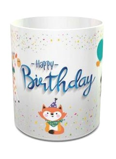 نيبمينينت مج شاي 153 مطبوع بعبارة "Birthday Wishes" أبيض / أزرق /أرجواني  - Image 2