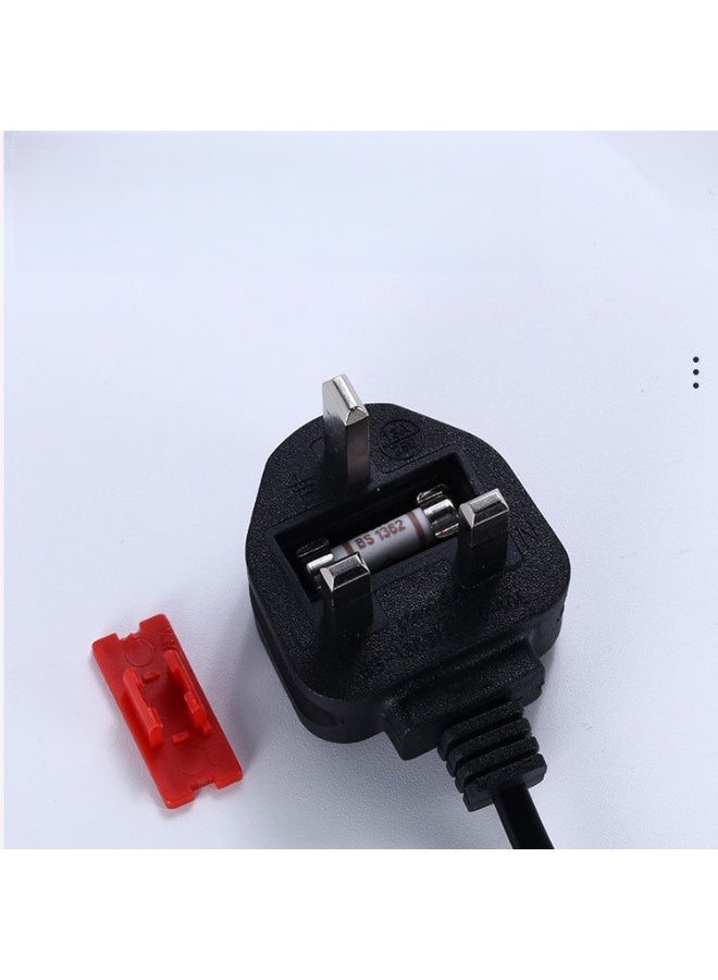 كابل طاقة بريطاني قياسي BS بطول 1.5 متر مع قابس بفتيل – كابل طاقة بشكل 8 (C7)، نحاس عالي الجودة، توافق واسع وثبات في نقل الكهرباء - Image 3