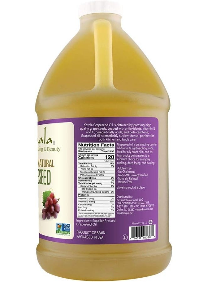 Kevala Premium Natural Grapeseed Oil - 64 fl oz - Image 3