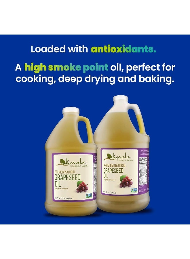 Kevala Premium Natural Grapeseed Oil - 64 fl oz - Image 5