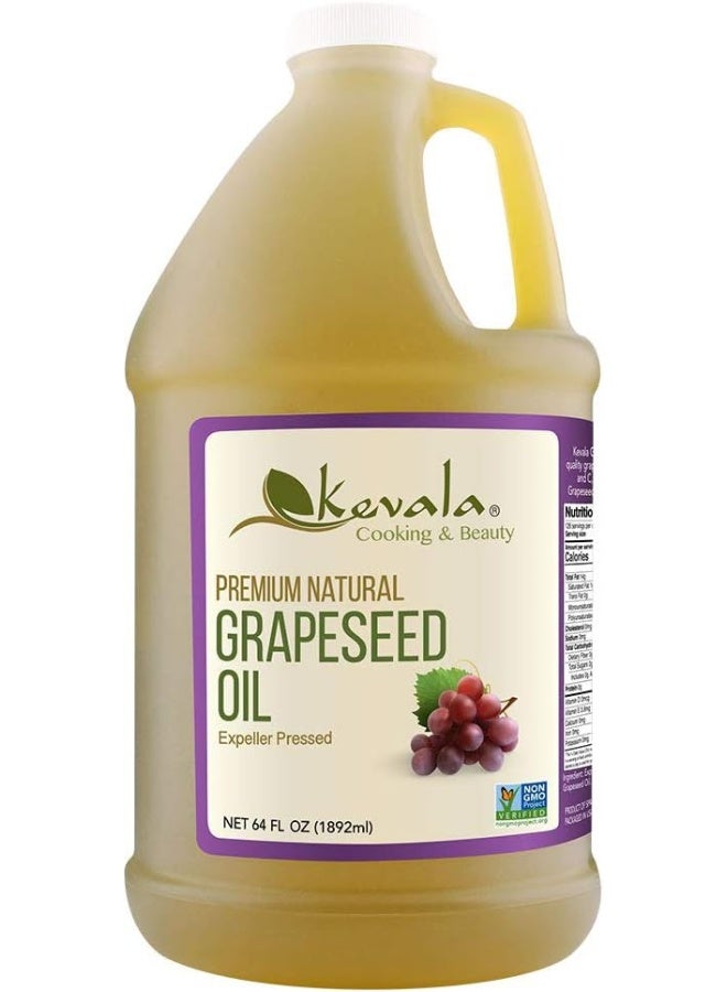Kevala Premium Natural Grapeseed Oil - 64 fl oz - Image 1