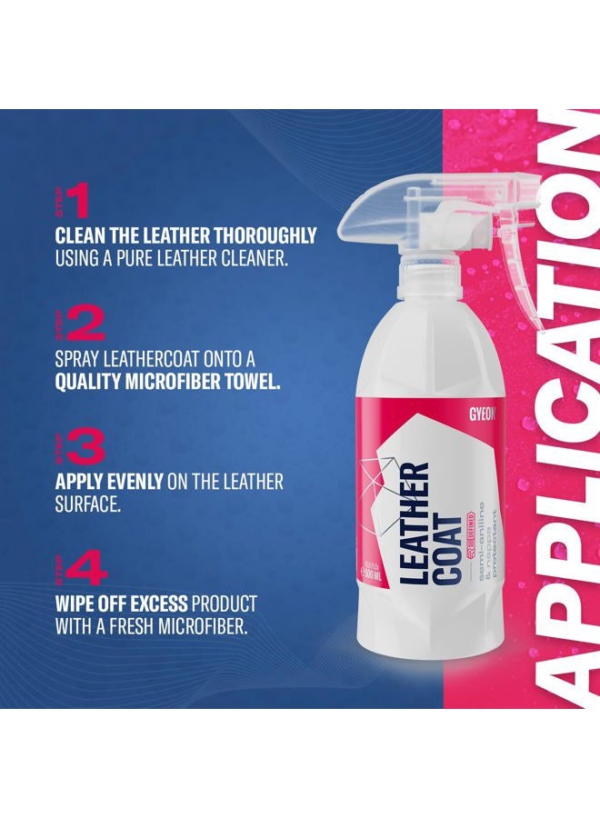 Gyeon Leather Coat Car Leather Protector Invisible Hydrophobic Ceramic Coating for Upholstery Interior UV Protection Stain Repellent Easy Dye Removal Durable Leather Shield Detailer - Image 4