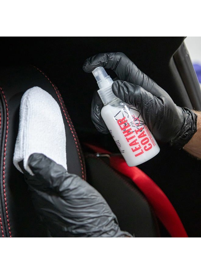 Gyeon Leather Coat Car Leather Protector Invisible Hydrophobic Ceramic Coating for Upholstery Interior UV Protection Stain Repellent Easy Dye Removal Durable Leather Shield Detailer - Image 3