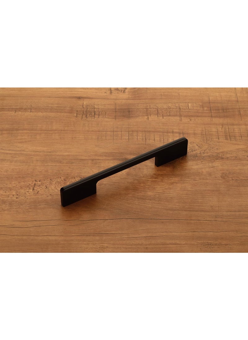 HARMONUS HARMONUS Fancy Aluminium Kitchen Cabinet HandlePull HandleDoor HandleDrawer HandleGlossy Black Finish Aluminium Alloy 36 INCH 4 PCS HCBLACKSAC27436 INCH  - Image 2