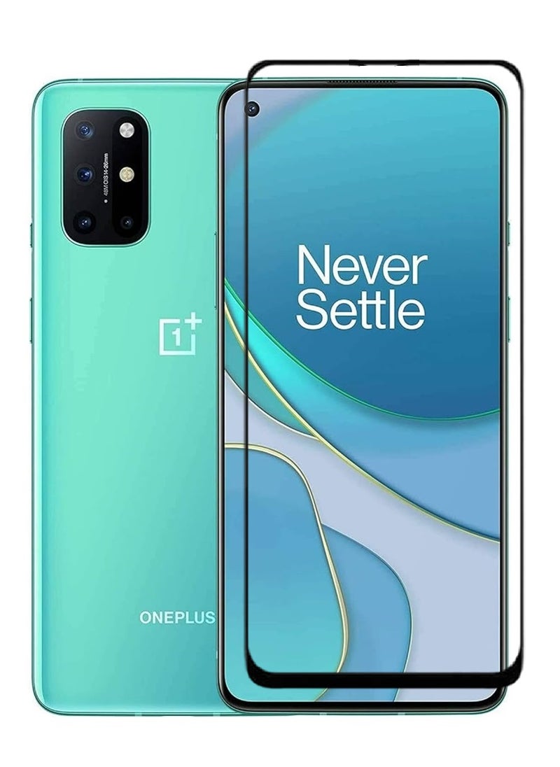 AINA حماية شاشة زجاجية مقسّاة 5D مصممة لهاتف OnePlus 8T تغطية كاملة من الحافة إلى الحافة ولصق كامل خالي من الفقاعات - Image 1