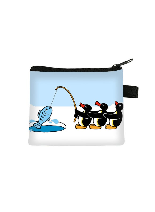 New Pingu Penguin Coin Purse Kidsren's Mini Cute Storage Small Wallet Cartoon Large Capacity Coin Card Holder