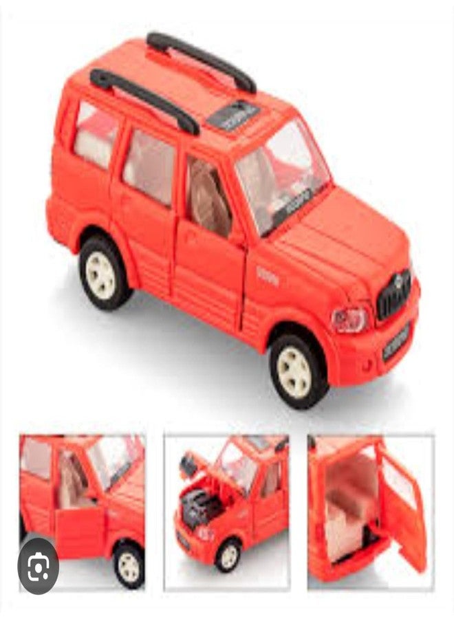 TECHZAGE Scorpio Car Toy for Kids with Openable Doors, Pull Back Action, Engine & Boot Opening | Mini Model of Scorpio CAR for Kids, Boy, Girls | You May GET Any Random Model (Black) - Image 3