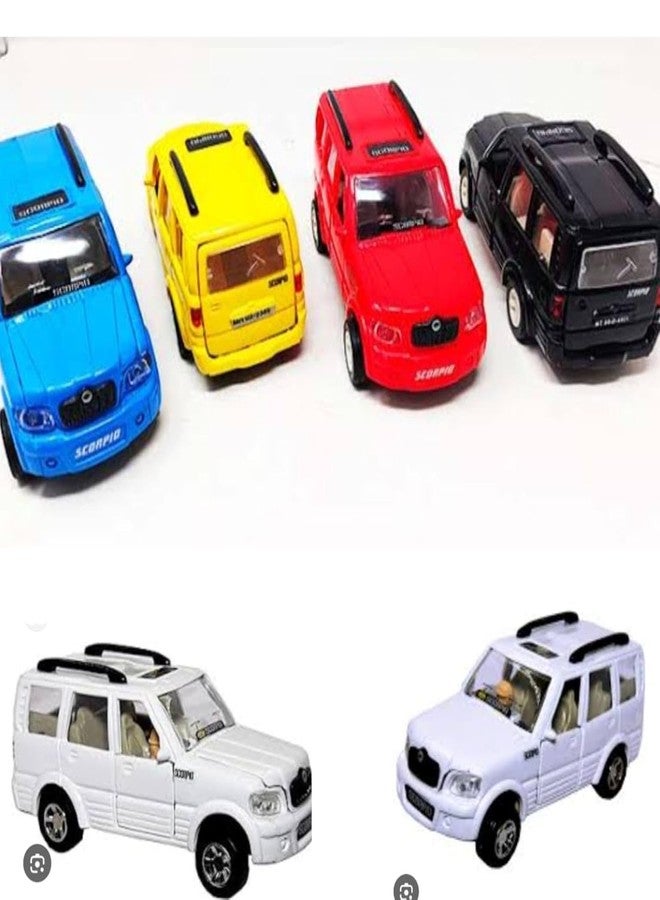 TECHZAGE Scorpio Car Toy for Kids with Openable Doors, Pull Back Action, Engine & Boot Opening | Mini Model of Scorpio CAR for Kids, Boy, Girls | You May GET Any Random Model (Black) - Image 4