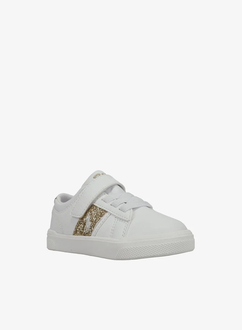 بولو رالف لورين FRAZIER PS Logo Embroidered Velcro Sneakers