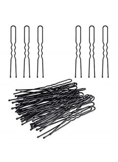 100PCS Black Metal U-Shape Bobby Pins Curved Bun Hair Clip,Special Hair Pin Of The Studio for Girls Women and Hairdressing Salon,Is Used To Add Coarse Fixed Tool