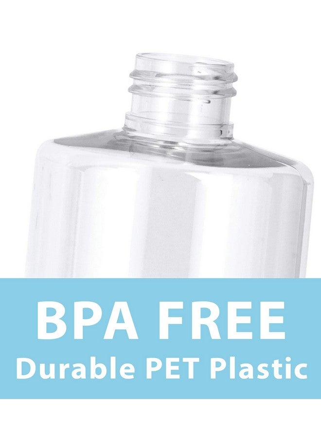 يوفيتوس زجاجات بلاستيكية شفافة احترافية من جوفيتوس، سعة 500 مل/16 أونصة (خالية من مادة BPA) مع غطاء قرص ذهبي (عبوة من 12 قطعة) - Image 5