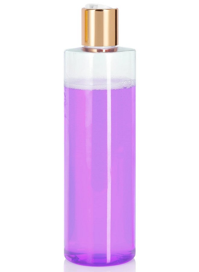 يوفيتوس زجاجات بلاستيكية شفافة احترافية من جوفيتوس، سعة 500 مل/16 أونصة (خالية من مادة BPA) مع غطاء قرص ذهبي (عبوة من 12 قطعة) - Image 3