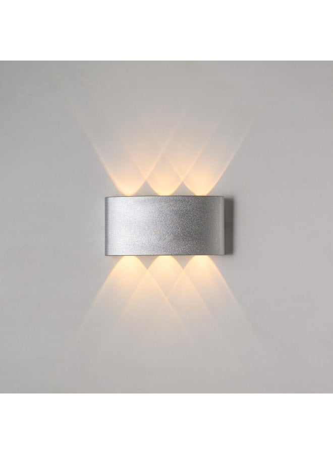 El Rawda Lighting Modern And Elegant High Quality Up Down| Wall Light Wall Lamp Aplique | Color: Silver | Material: Plastic|Wattage :6W|Size : 4x18x8