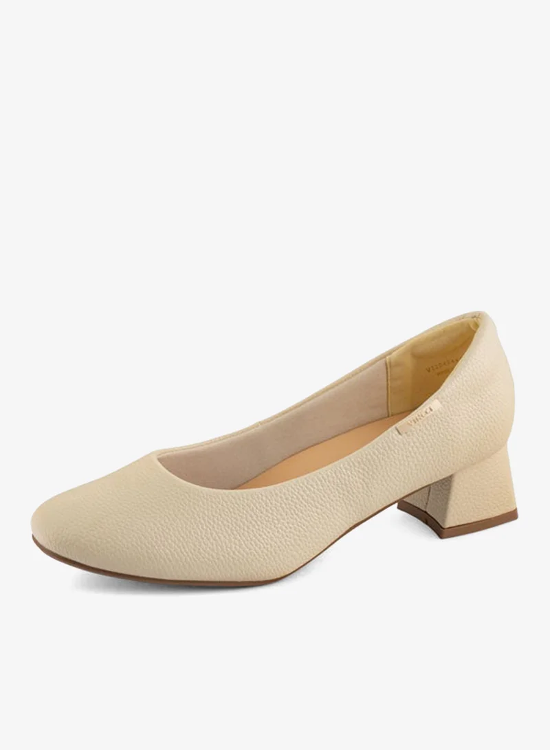 فينتشي مضخات نسائية مدببة إصبع القدم متوسط الكعب