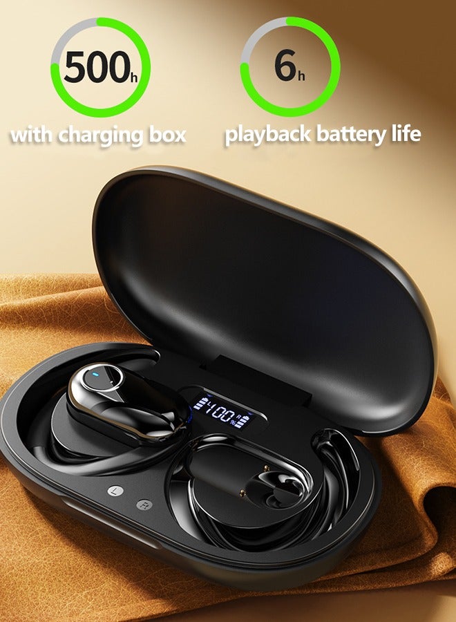 Wireless Earbuds Bluetooth 5.4 Headphone Sport, Earbuds Stereo Deep Bass Over Ear Bud with Earhooks, ENC Noise Cancelling Mic, IPX7 Waterproof Earphone for Workout/Running  - Image 5