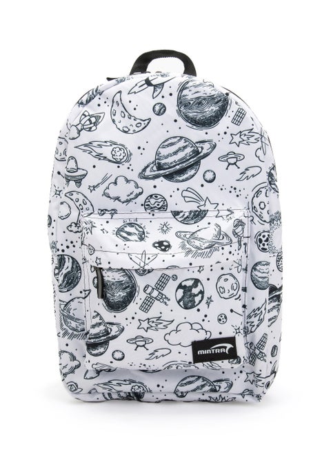 Day Pack  4P (Laptop pocket) - printed - White Space