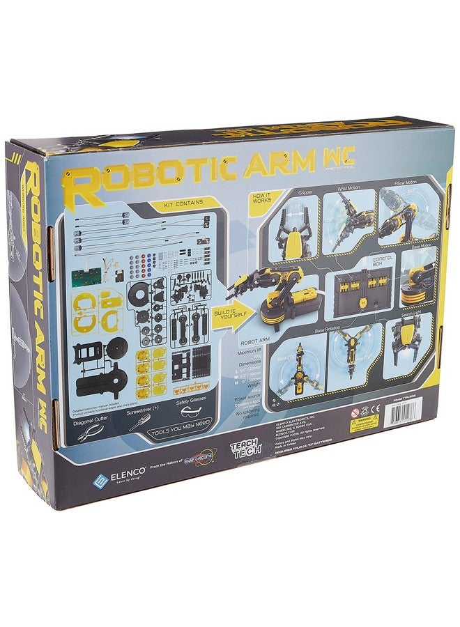 إلينكو مجموعة ذراع روبوتية من إلينكو تيتش تيك، "ذراع روبوتية سلكية التحكم"، ألعاب بناء STEM للأطفال من سن ١٢ عامًا فما فوق - Image 2