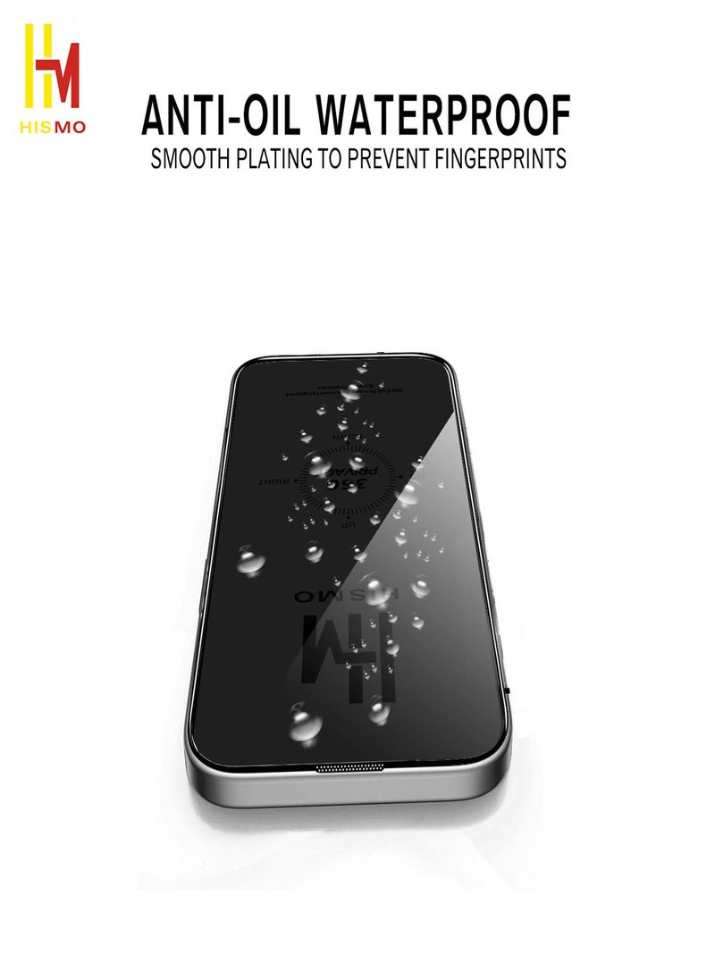 360° Full Privacy Screen Protector【iPhone 13/13 Pro/14】360 Degree All-Angles Peeping Protection, 9H Tempered Glass, Bubble-Free Installation, Smooth Touch, Full Edge Coverage