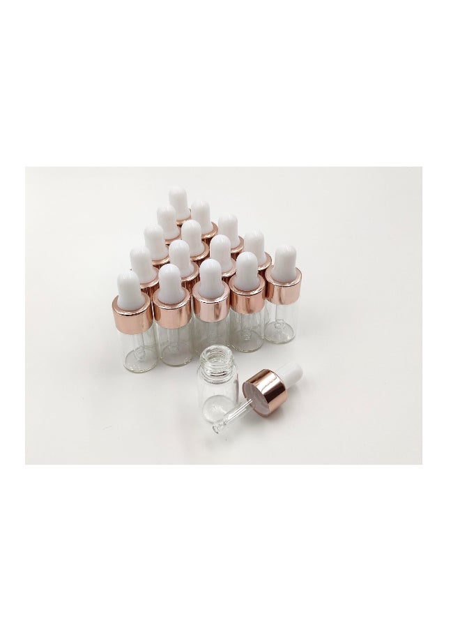 YYNGJCK 15Packs Sample Glass Dropper Bottles for Essential Oils Mini Vials Perfume Aromatherapy Cosmetic Liquid Containers With Glass Eye Dropper 3ml - Image 2