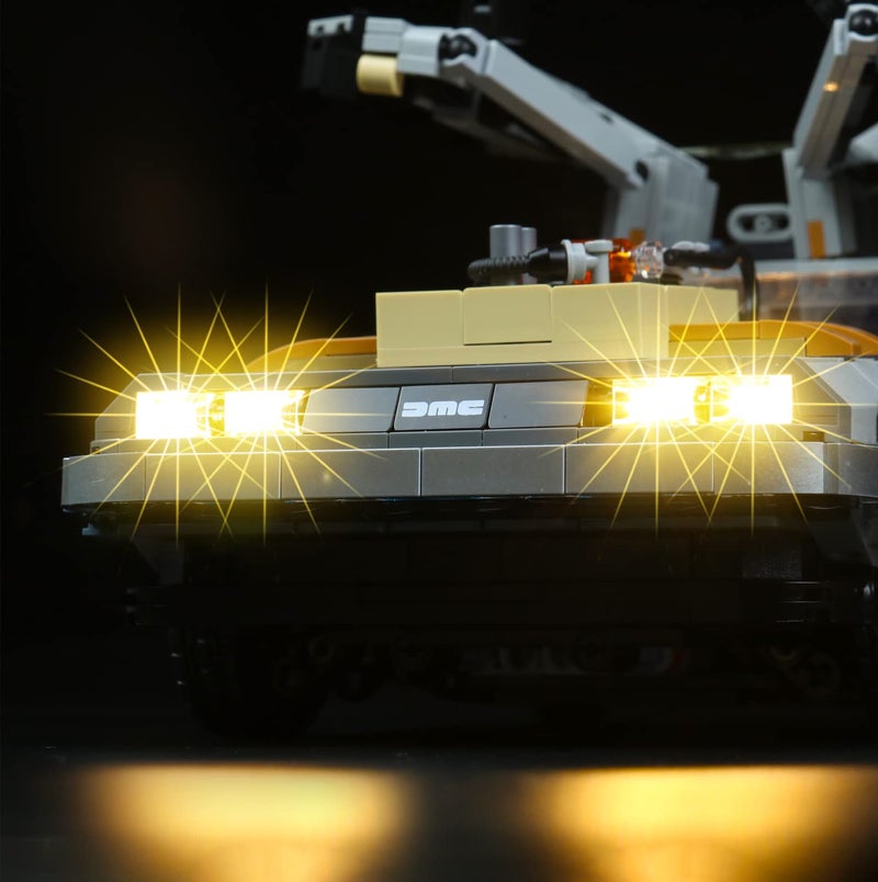 VONADO Light Kit Compatible with Lego Delorean 10300 - Lego Sets Not Included, Led Lighting Kit Compatible with Lego Back to The Future Time Machine Time-Travel Car (Standard Version) - Image 4