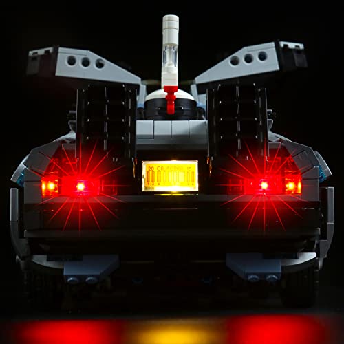 VONADO Light Kit Compatible with Lego Delorean 10300 - Lego Sets Not Included, Led Lighting Kit Compatible with Lego Back to The Future Time Machine Time-Travel Car (Standard Version) - Image 5