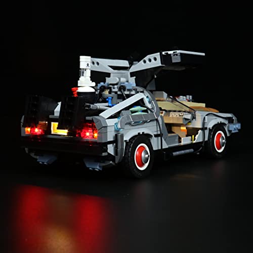 VONADO Light Kit Compatible with Lego Delorean 10300 - Lego Sets Not Included, Led Lighting Kit Compatible with Lego Back to The Future Time Machine Time-Travel Car (Standard Version) - Image 2
