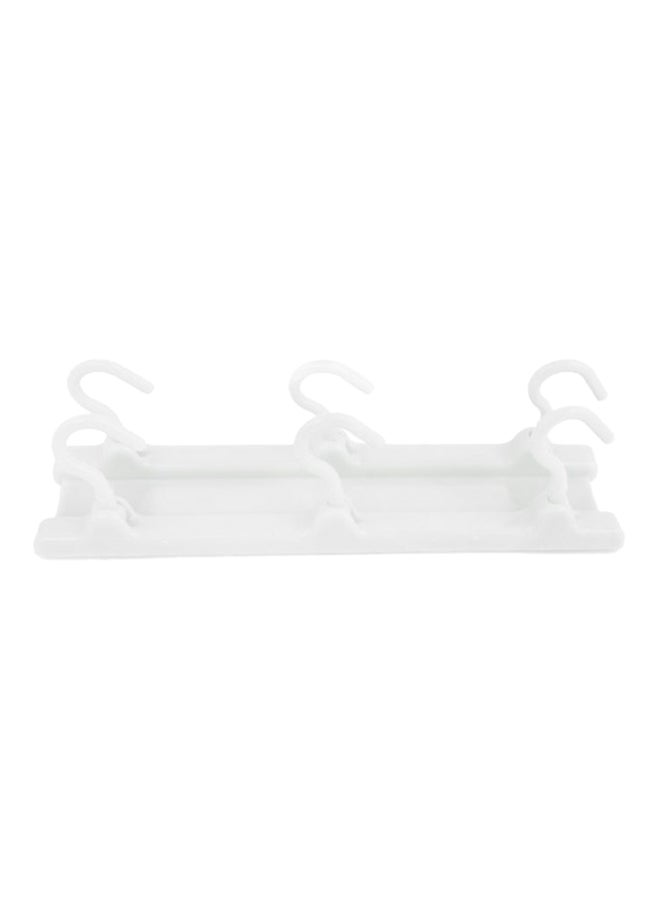 6-Piece Kitchen Cabinet Ceiling Hooks White 20x5cm 