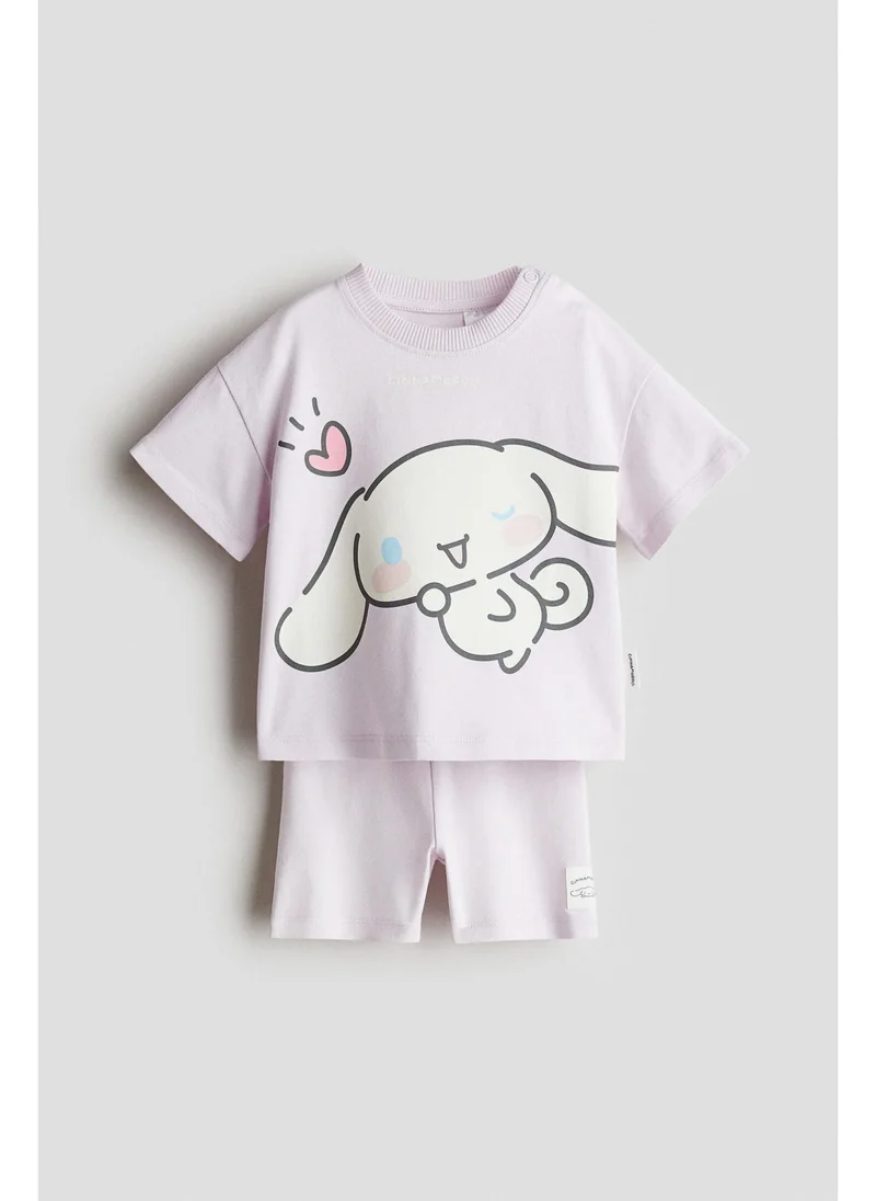 H&M 2-piece printed cotton set