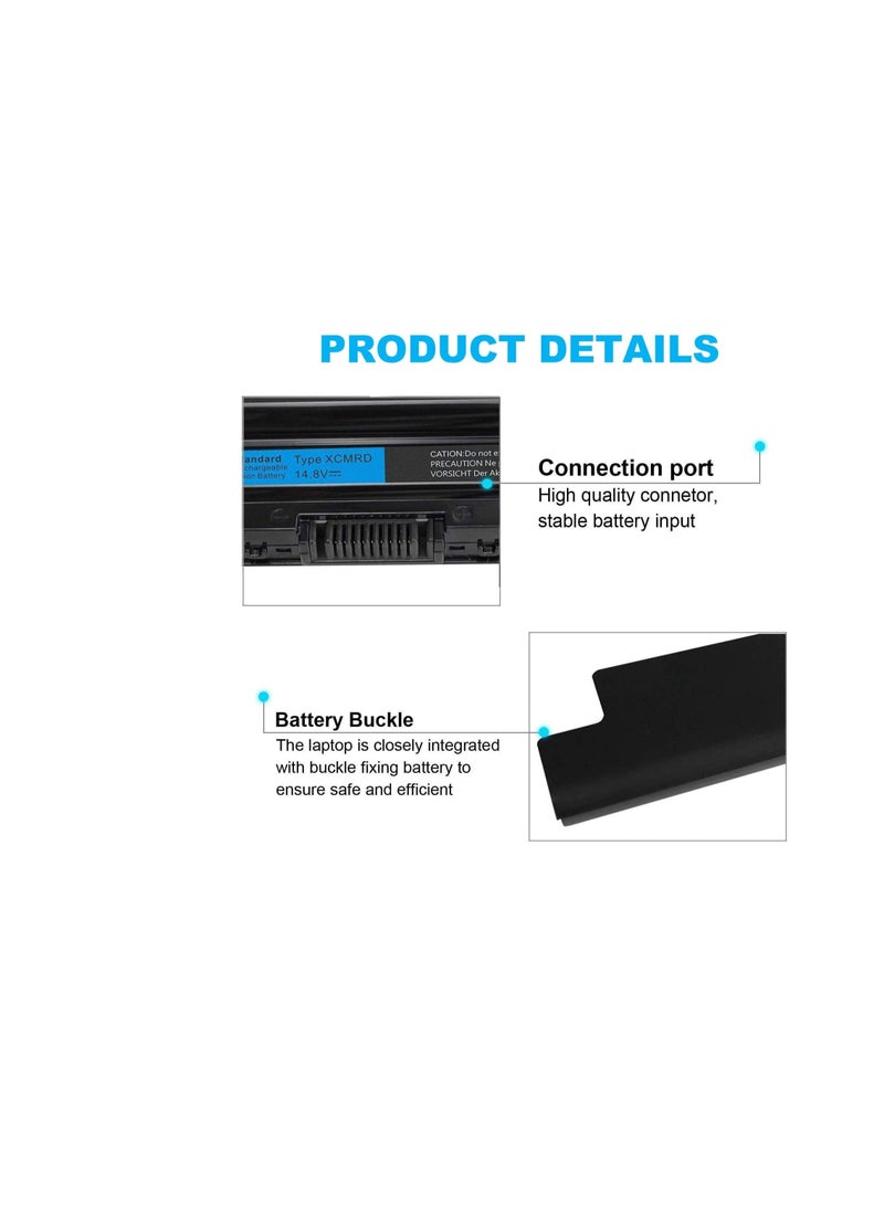 Terabyte 40Wh XCMRD 14.8V Battery for Dell Inspiron 15 3000 Series 3542 3543 3521 3537 3531 3541 17R 5721 5737 17-3737 3721 15R 5537 5521 14 3421 3437 14R 5421 5437 Latitude 3440 3540 P28F P40F FW1MN 4WY7C - Image 3