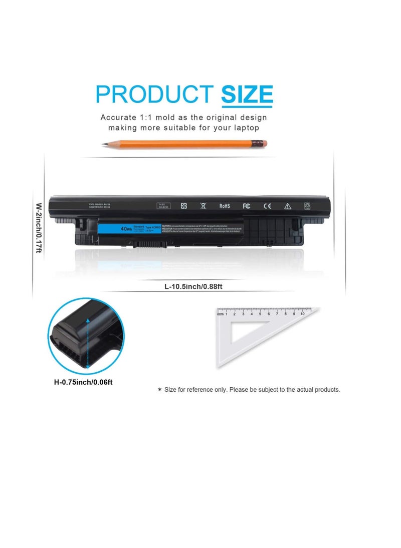 Terabyte 40Wh XCMRD 14.8V Battery for Dell Inspiron 15 3000 Series 3542 3543 3521 3537 3531 3541 17R 5721 5737 17-3737 3721 15R 5537 5521 14 3421 3437 14R 5421 5437 Latitude 3440 3540 P28F P40F FW1MN 4WY7C - Image 4