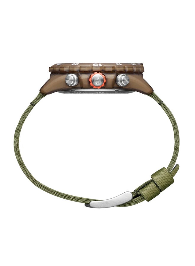 لومينكس ساعة يد رجالية كرونوغراف دائرية من ألياف الكربون .. -  مم - Image 5